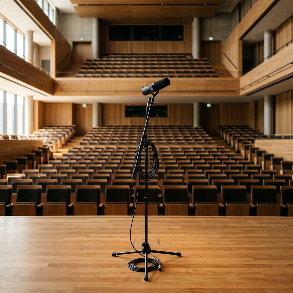 Empty stage representing potential